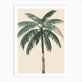 Palm Tree Minimal Japandi Illustration 4 Art Print