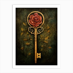 Key And Rose - The Dark Tower Series 3 Art Print