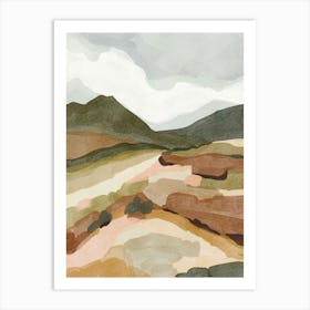 Earthy mountain view Art Print