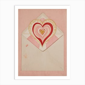 Valentine's Day Letter Art Print