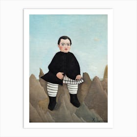  Boy On The Rocks, Henri Rousseau Art Print