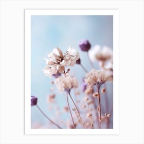 Pastel Dry Flowers 4 Art Print