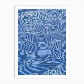 Wavy Lines 2 Art Print