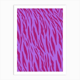 Purple animal print  Art Print