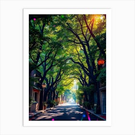 Street In Tokyo Art Print