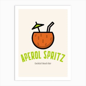 Aperol Spritz Orange - Aperol, Spritz, Aperol spritz, Cocktail, Orange, Drink 2 Art Print