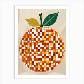 Orange Mosaic 41 Art Print