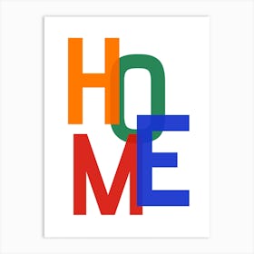 Home Multi Colour Art Print