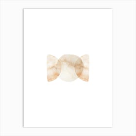 Peach Marble Art Print