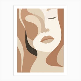 Abstract Portrait Of A Woman 15 Art Print