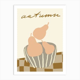 Autumn Pears Art Print