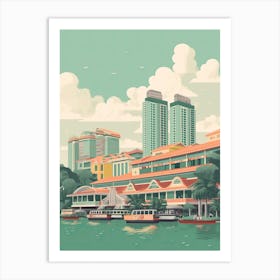 Singapore Travel Illustration 1 Art Print