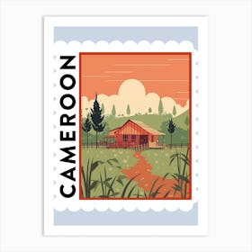 Cameroon 1 Travel Stamp Poster Art Print