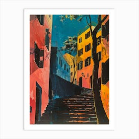 Stairs In The City Art Print