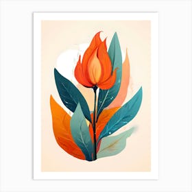 Illustration Of A Flower Art Print