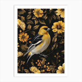 Goldfinch Inspired by William Morris Art Print