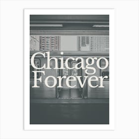 Chicago Black & White Photography Travel 1 Art Print