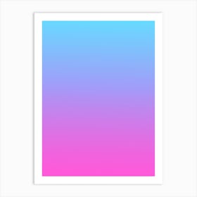 Pink Sky Gradient Art Art Print