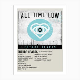 Future Hearts By All Time Low 2015 Poster 1 Art Print