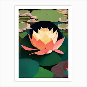 Giant Lotus Fauvism Matisse 2 Art Print