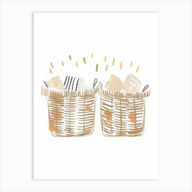 Baskets 1 Art Print