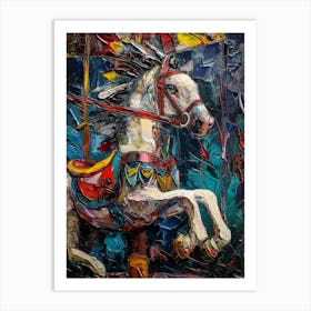 Carousel Horse Art Print