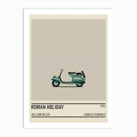 Roman Holiday Scooter Movie Art Print