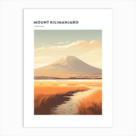 Mount Kilimanjaro Tanzania 1 Hiking Trail Landscape Poster Art Print