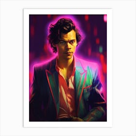 Harry Styles Neon 3 Art Print