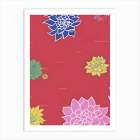 Chinese Flower Art Print