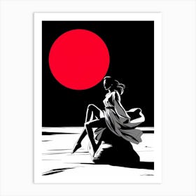 Samurai Girl Art Print