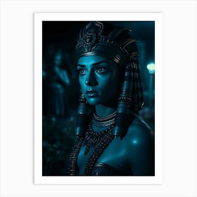 Cleopatra At Night - Diverse Art Illustration 9 Art Print