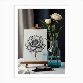 Peony Art Print