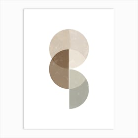 Mid Century Beige No382a Art Print