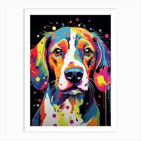 Beagle Pop Art Inspired 1 Art Print