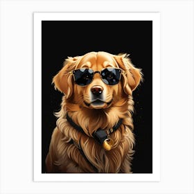 Golden Retriever Dog Art Print