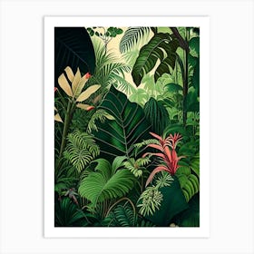 Serene Rainforest 2 Botanicals Art Print