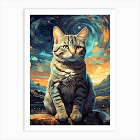 Cat Art 1 Art Print