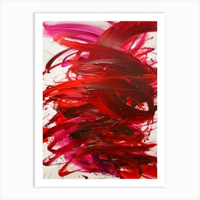 Abstract Red Painting 1 Art Print