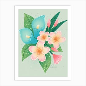 Hawaiian Blossoms Art Print