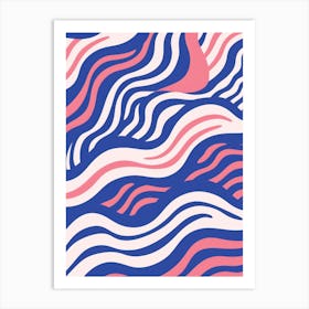 Abstract Wavy Pattern 1 Art Print