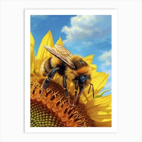Meliponini Bee Storybook Illustrations 7 Art Print
