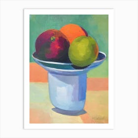 Guava Bowl Of fruit Art Print
