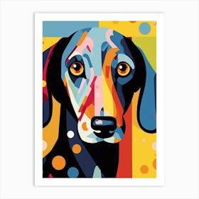 Pop Art Dachshund 5 Art Print