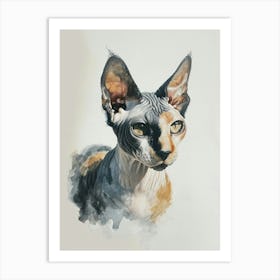 Sphynx Cat Painting 3 Art Print