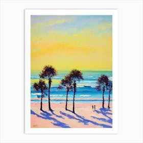 Cottesloe Beach, Australia Bright Abstract Art Print