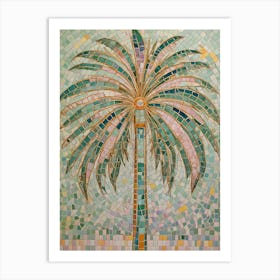 Palm Tree Mosaic 1 Art Print