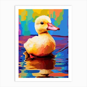 Ducklings Colour Pop 3 Art Print