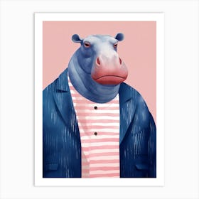 Hippo Art Print