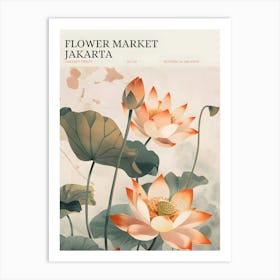 Flower Market Jakarta Art Print